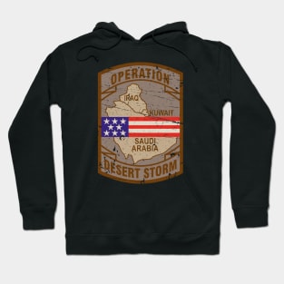 Desert Storm Vintage Badge Hoodie